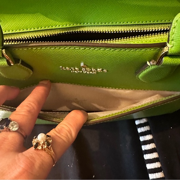 kate spade ♠️- $429 Madison Saffiano Leather Medium Satchel in Turtle Green, NWT - Picture 10 of 16